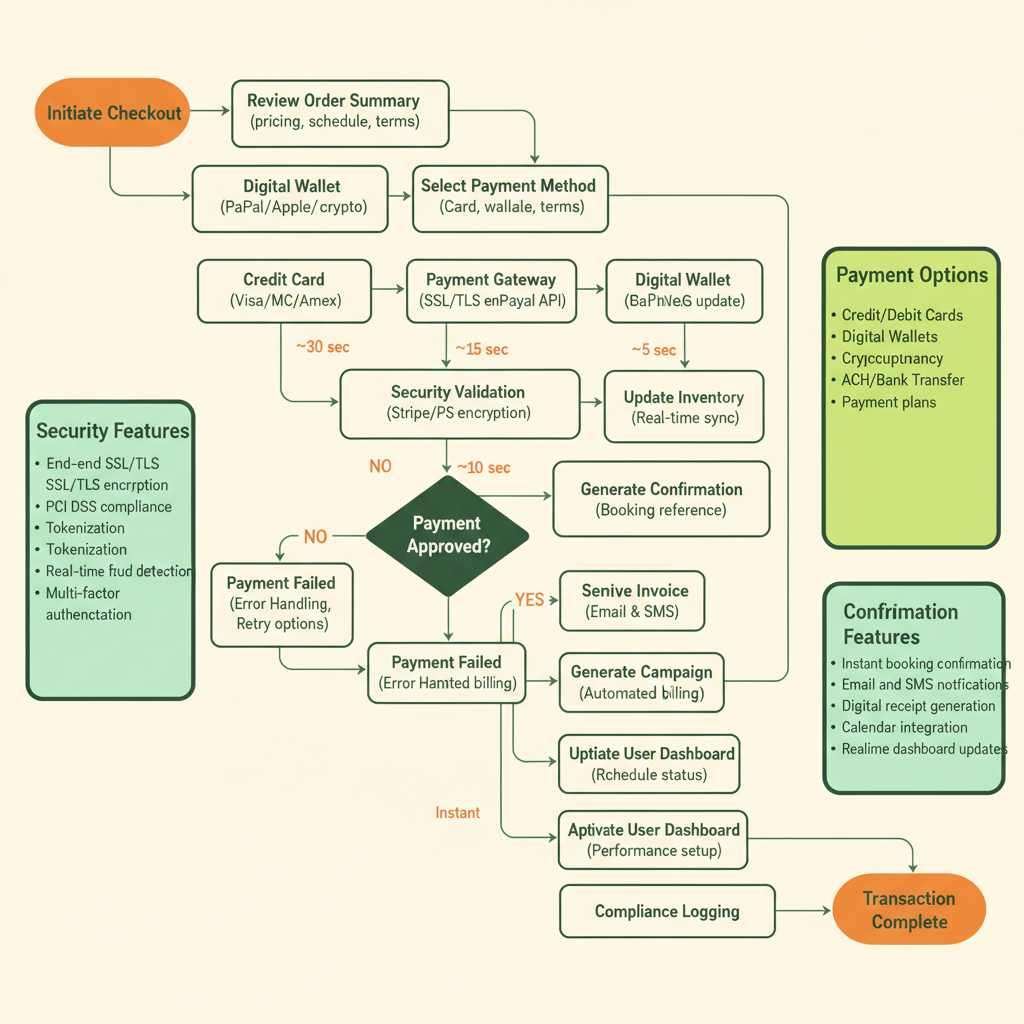 Payment & Confirmation Flow Diagram